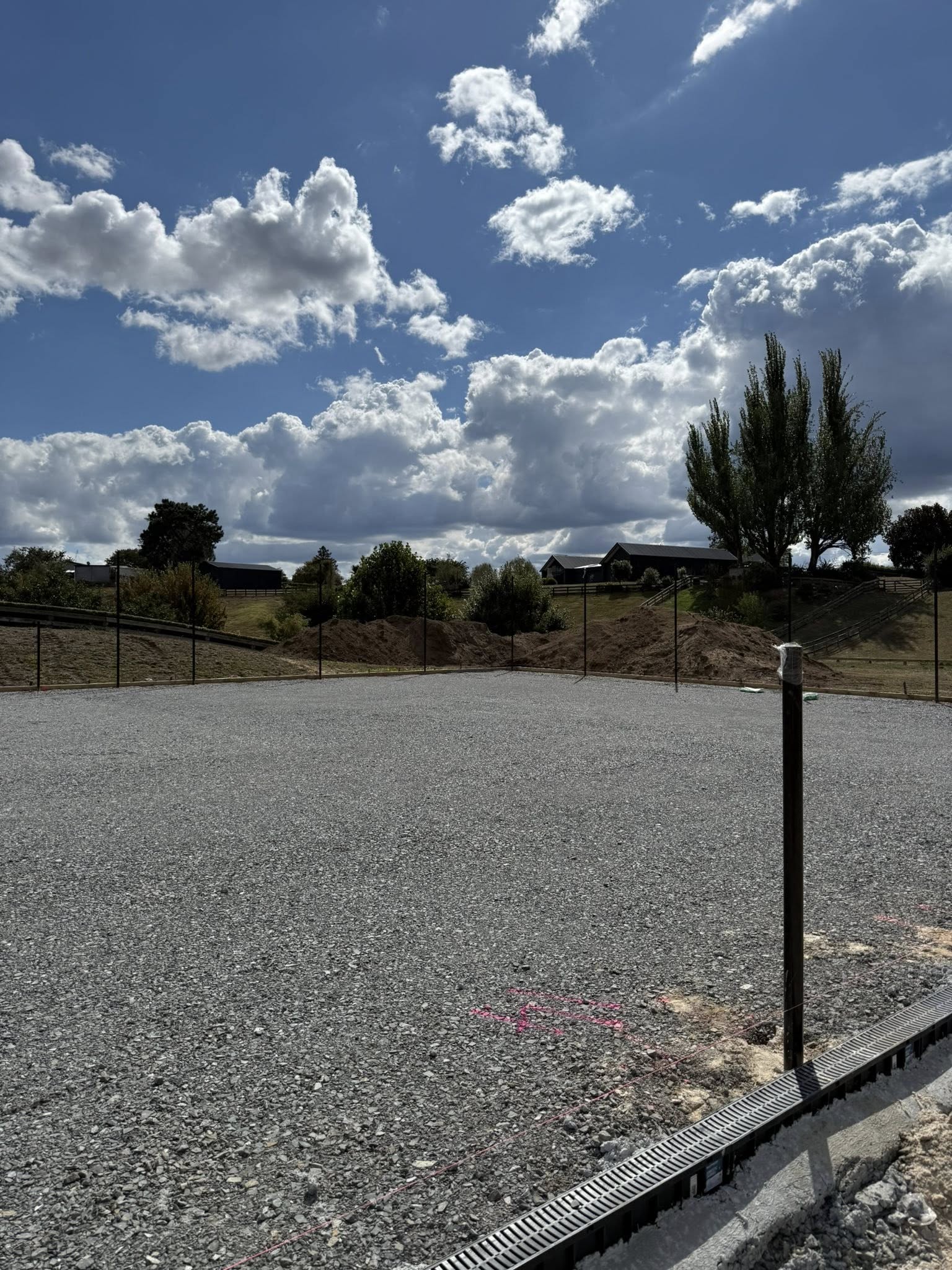 Hamilton residential tennis court enclosure photo 1